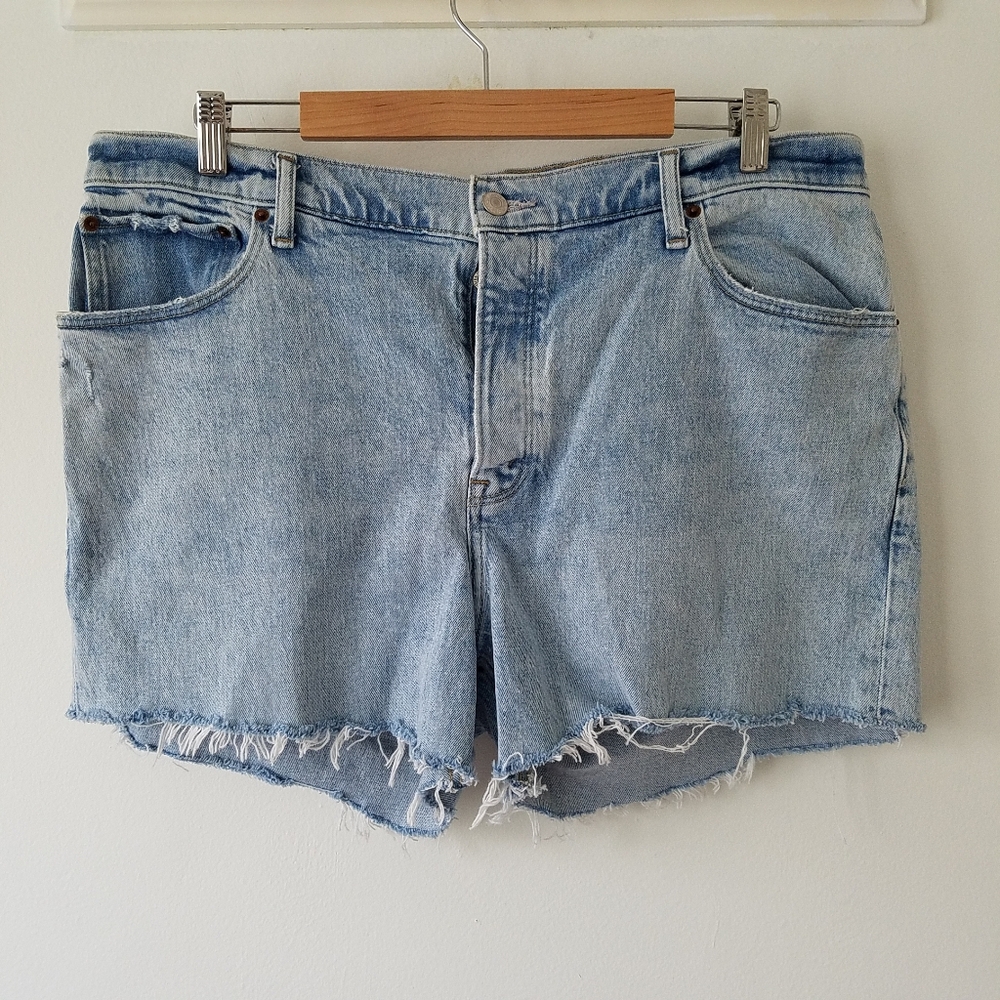 Abercrombie & Fitch Light Blue Denim Jean Cutoff Shorts